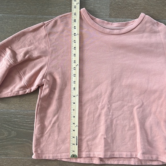 ABLE Norah Puff Sleeve Sweatshirt Pink | M - Picture 6 of 13